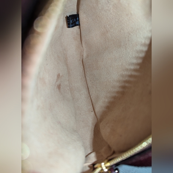 Gucci Mini Ophidia  Leather Shoulder Bag Bordeaux Red with Dustie COA EUC - Picture 15 of 15